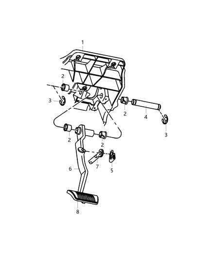 2020 Ram 5500 Pedal, Brake Diagram 2 - Thumbnail