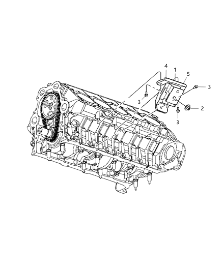 2010 Dodge Viper Engine Mounting Left Side Diagram