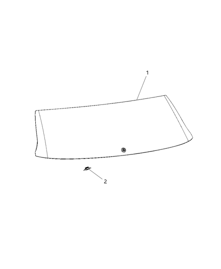 2018 Jeep Compass Glass Liftgate Diagram for 55112797AA