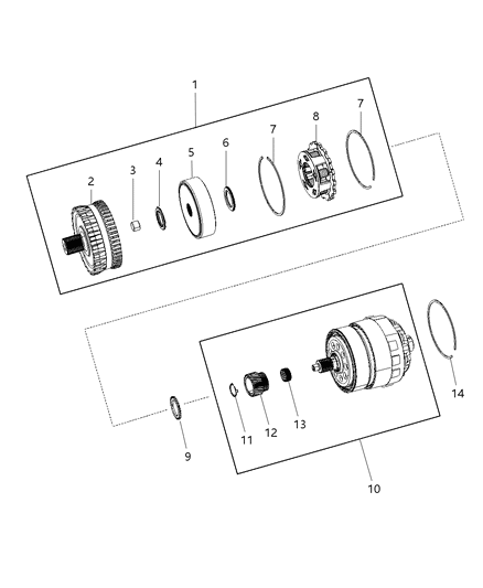 2010 Dodge Grand Caravan Gear Train - Underdrive Compounder Diagram 3 - Thumbnail