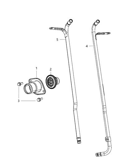 2009 Jeep Commander Thermostat & Related Parts Diagram 2 - Thumbnail