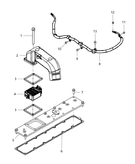 2009 Dodge Ram 3500 Pickup Intake Manifold Diagram