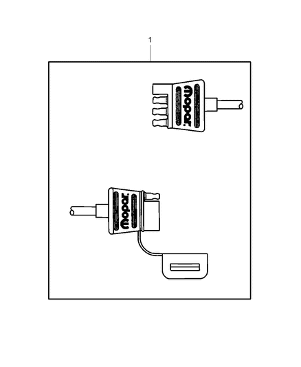 2001 Dodge Dakota Wiring Kit - Trailer Tow Diagram 1 - Thumbnail
