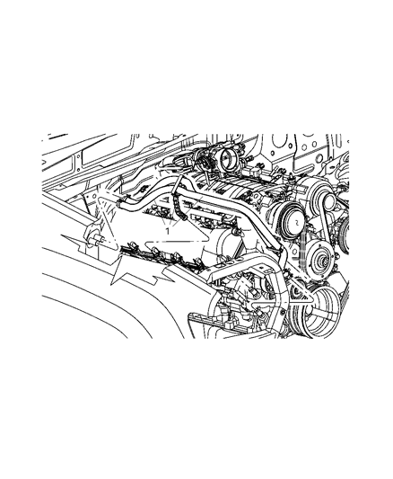2005 Jeep Grand Cherokee Heater Hoses Diagram 1 - Thumbnail