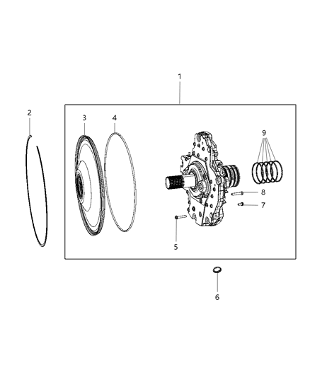 2014 Ram 2500 Oil Pump & Related Parts Diagram 1 - Thumbnail