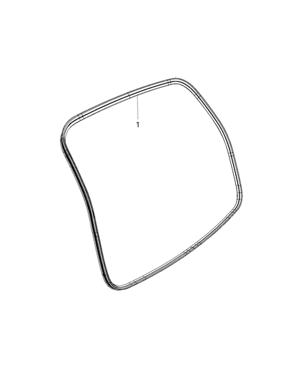 2020 Chrysler Voyager Weatherstrips - Liftgate Diagram