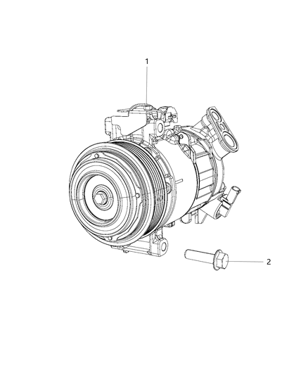 2018 Jeep Renegade Compressor Diagram for 68245074AA