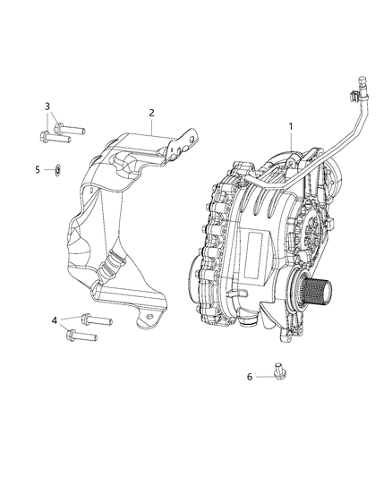 2018 Dodge Journey Power Transfer Unit Mounting Diagram