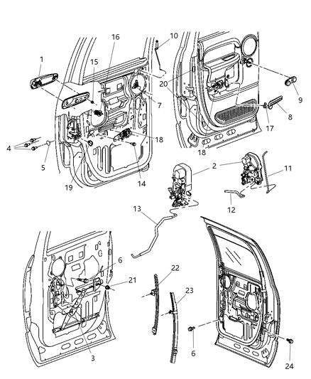2009 Dodge Ram 2500 Bracket Nut Diagram for 6505190AA