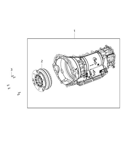 2020 Dodge Charger Transmission / Transaxle Assembly Diagram 3 - Thumbnail