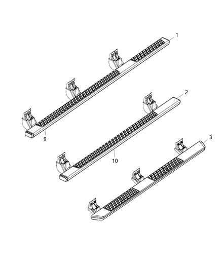 2018 Ram 2500 Step, Body Side Diagram