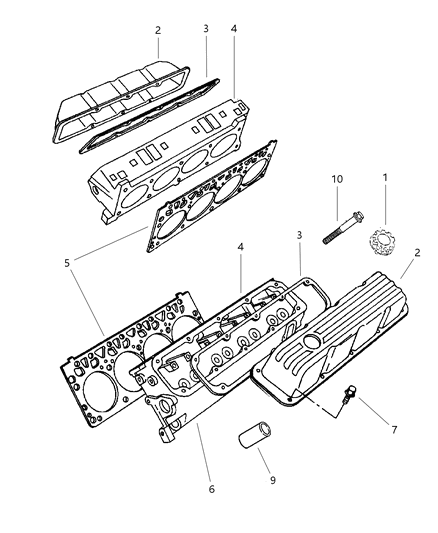 1998 Jeep Grand Cherokee Cylinder Head Diagram 2 - Thumbnail