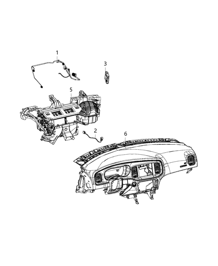 2020 Chrysler 300 Module Power Blower Motor Diagram for 68224171AB