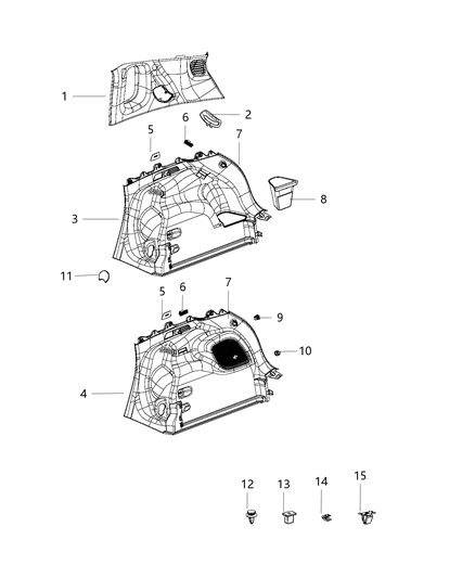 2019 Jeep Compass Cover Diagram for 6MB36DX9AB