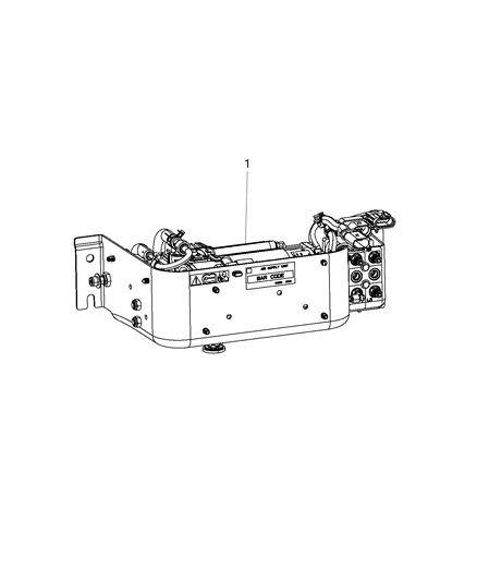 2020 Ram 2500 Compressor Assembly - Air Suspension Diagram