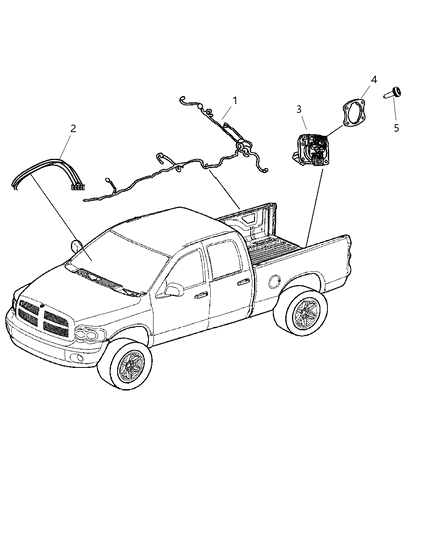 2009 Dodge Ram 2500 Wiring Chassis Diagram for 68050459AA
