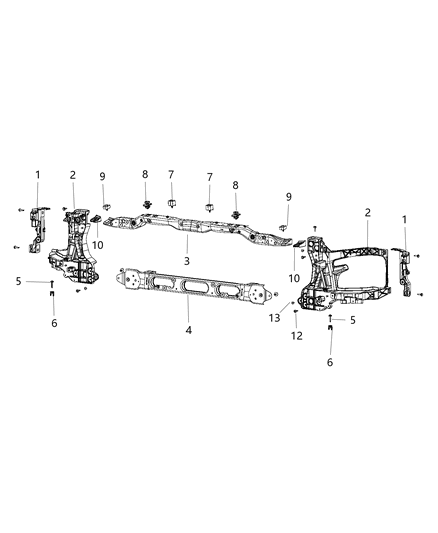 2014 Ram 5500 Radiator Support Diagram