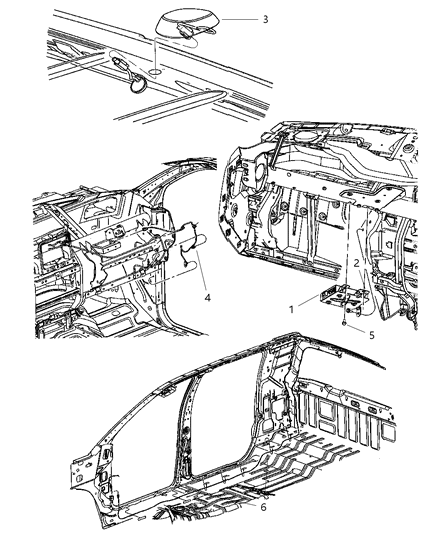 2007 Dodge Ram 3500 Cab Chassis Satellite Radio System Diagram