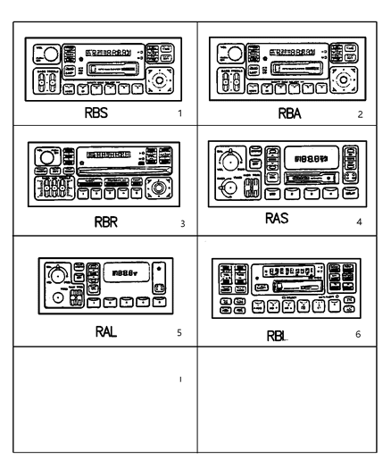 1998 Chrysler Cirrus Radios Diagram