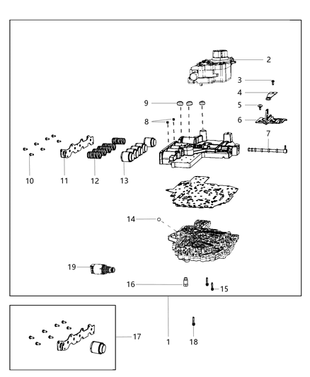 2020 Ram 2500 Valve Body & Related Parts Diagram 2 - Thumbnail