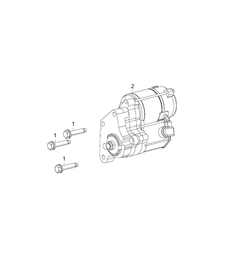 2017 Dodge Challenger Starter & Related Parts Diagram 4 - Thumbnail