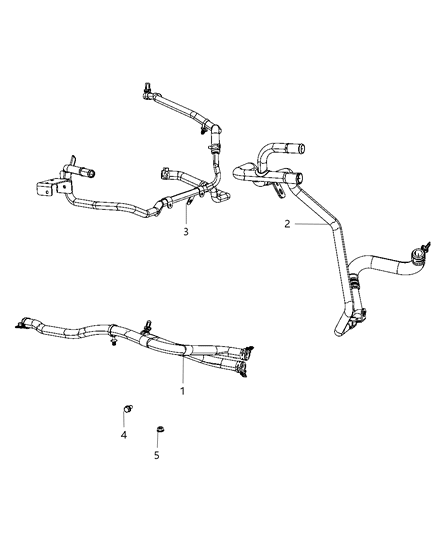 2013 Dodge Avenger Pressure Tube Diagram for 5058907AE