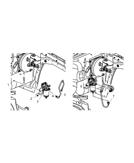 2007 Jeep Wrangler Filter Fuel Diagram for 52126244AA