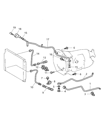2004 Dodge Sprinter 3500 Vent Tube Diagram for 5117857AA