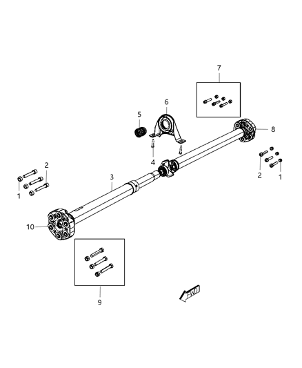 2012 Dodge Charger Shaft - Drive Diagram 2 - Thumbnail