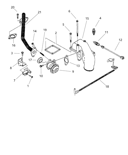 1998 Dodge Ram 3500 Regular Cab EGR Valve Diagram
