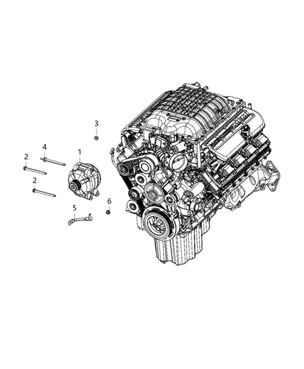 2021 Dodge Durango Generator/Alternator & Related Parts Diagram 4 - Thumbnail