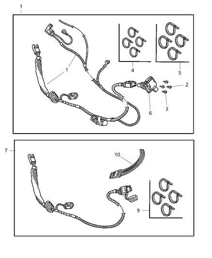 2003 Chrysler Town & Country Bracket Kit Trailer Tow Diagram for 82204602