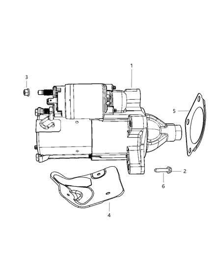 2007 Jeep Wrangler Starter Diagram 2 - Thumbnail
