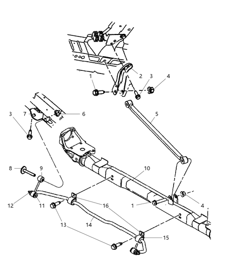 2007 Dodge Grand Caravan Bracket Diagram for 4743555AB
