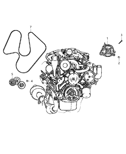 2005 Jeep Grand Cherokee Alternator Diagram 2 - Thumbnail