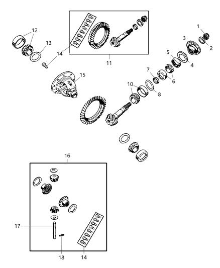 2007 Jeep Wrangler Differential Diagram 1 - Thumbnail