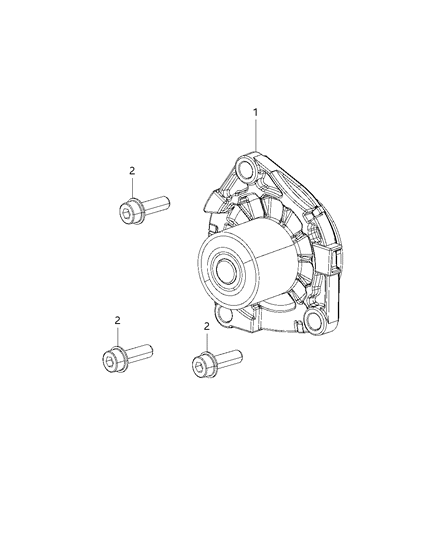 2015 Jeep Cherokee Water Pump & Related Parts Diagram 2 - Thumbnail