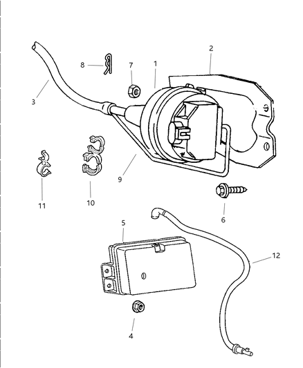 1998 Dodge Ram 2500 Quad & Club Cab Speed Control Diagram