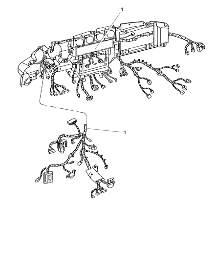 1997 Dodge Viper Fuseblock Assembly Diagram for 4848076