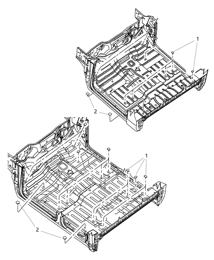 2020 Ram 3500 Cab Chassis Floor Pan Plugs Diagram
