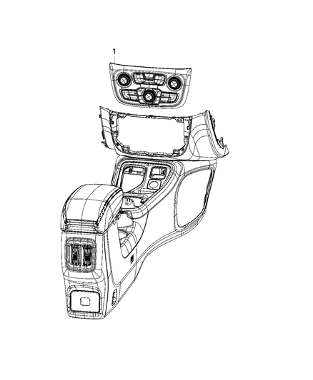 2021 Jeep Compass Switches - Heater & A/C Diagram