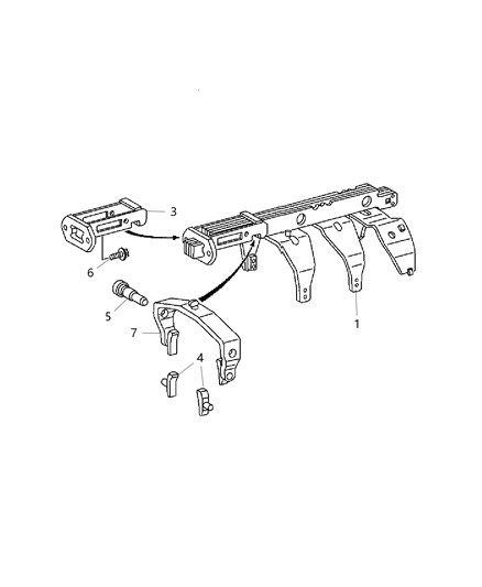 2015 Ram 3500 Cab Chassis Shift Forks & Rails of Manual Transmission Diagram