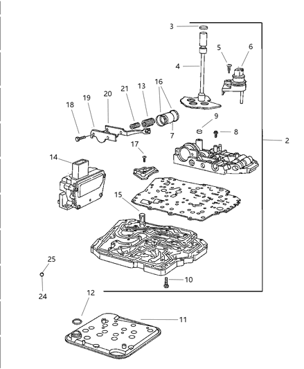 2006 Dodge Durango Valve Body Diagram 1 - Thumbnail