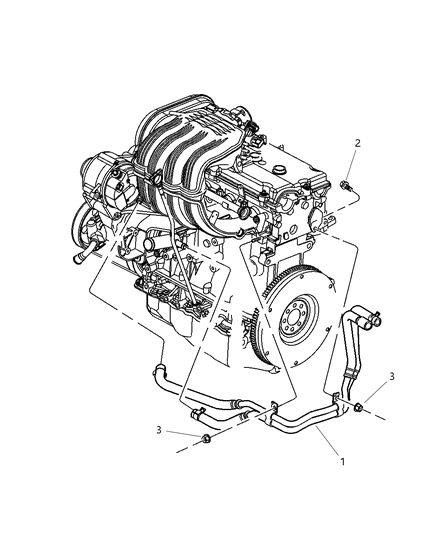 2005 Jeep Liberty Plumbing - Heater Diagram 1 - Thumbnail