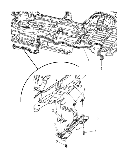 2007 Jeep Commander O Ring A/C Line Diagram for 5183332AA