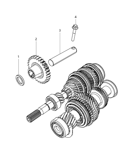 2012 Dodge Caliber Reverse Idler Shaft Assembly Diagram 2 - Thumbnail