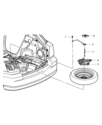 2008 Dodge Caliber Compressor Diagram for 68042190AA