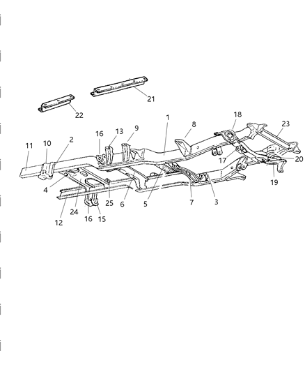 2002 Dodge Ram 2500 Mount Bracket Diagram for 5017109AA