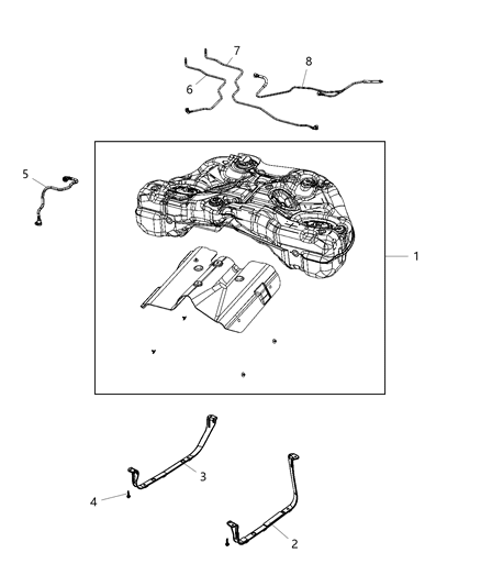2020 Chrysler 300 Fuel Tank And Related Parts Diagram 1 - Thumbnail