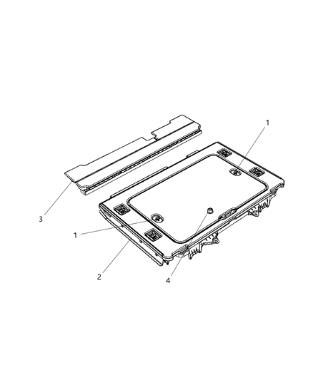 2012 Jeep Liberty Load Floor - Cargo Diagram